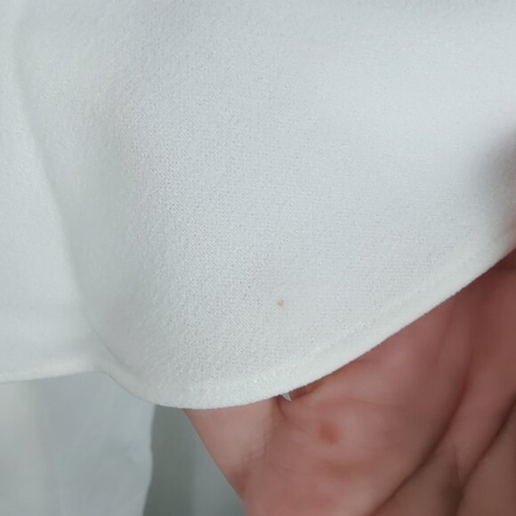 Adrianna Papell Jumpsuit White Asymmetrical One Shoulder NWT - Picture 12 of 16